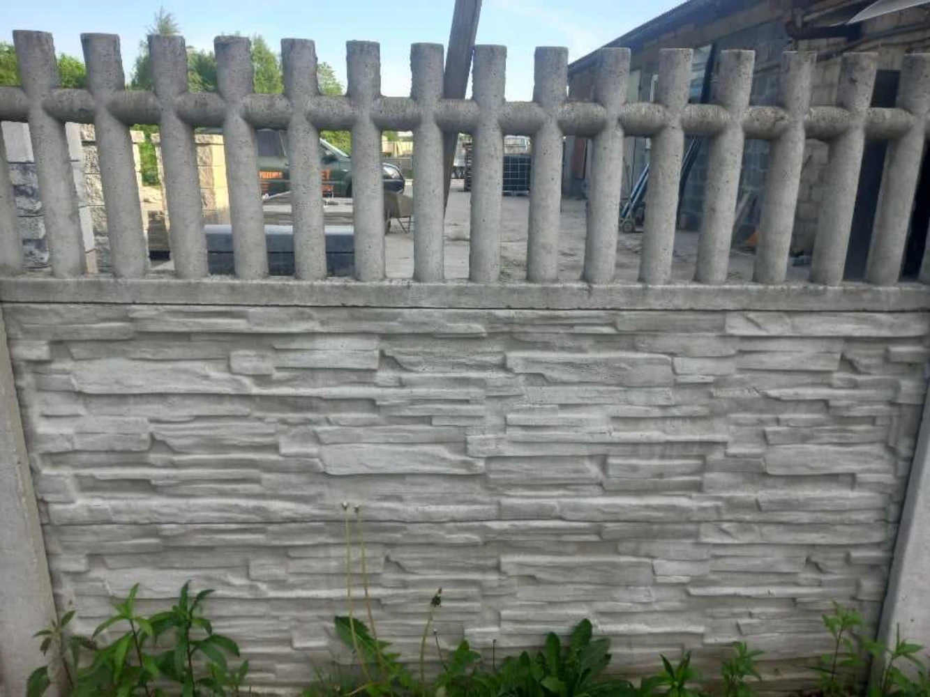 Zdjęcie - Ogrodzenia betonowe wzór piaskowiec