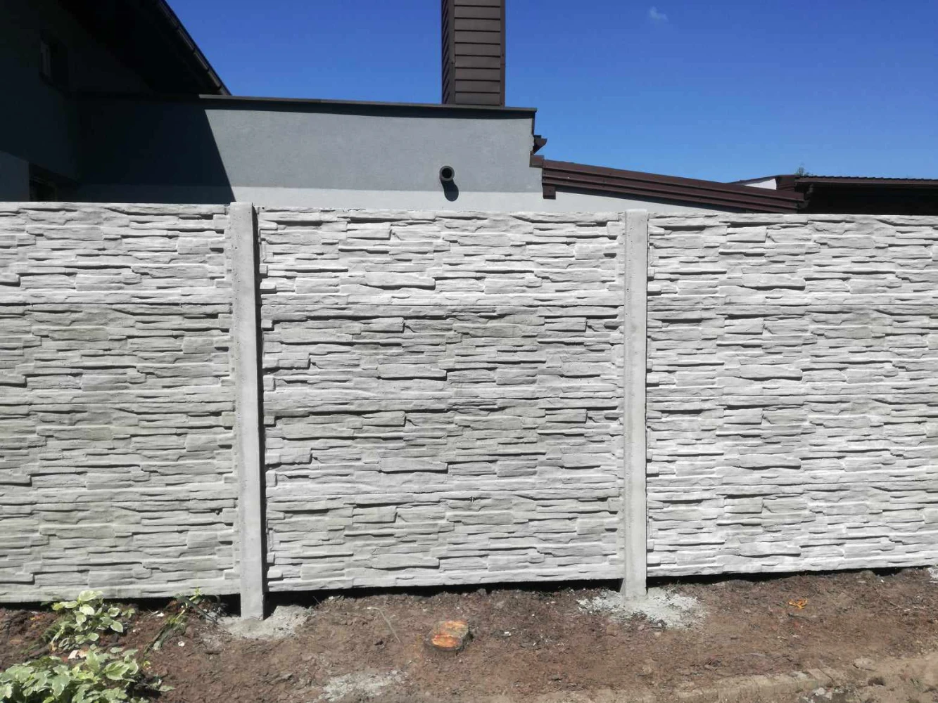 Zdjęcie - Ogrodzenia betonowe wzór piaskowiec