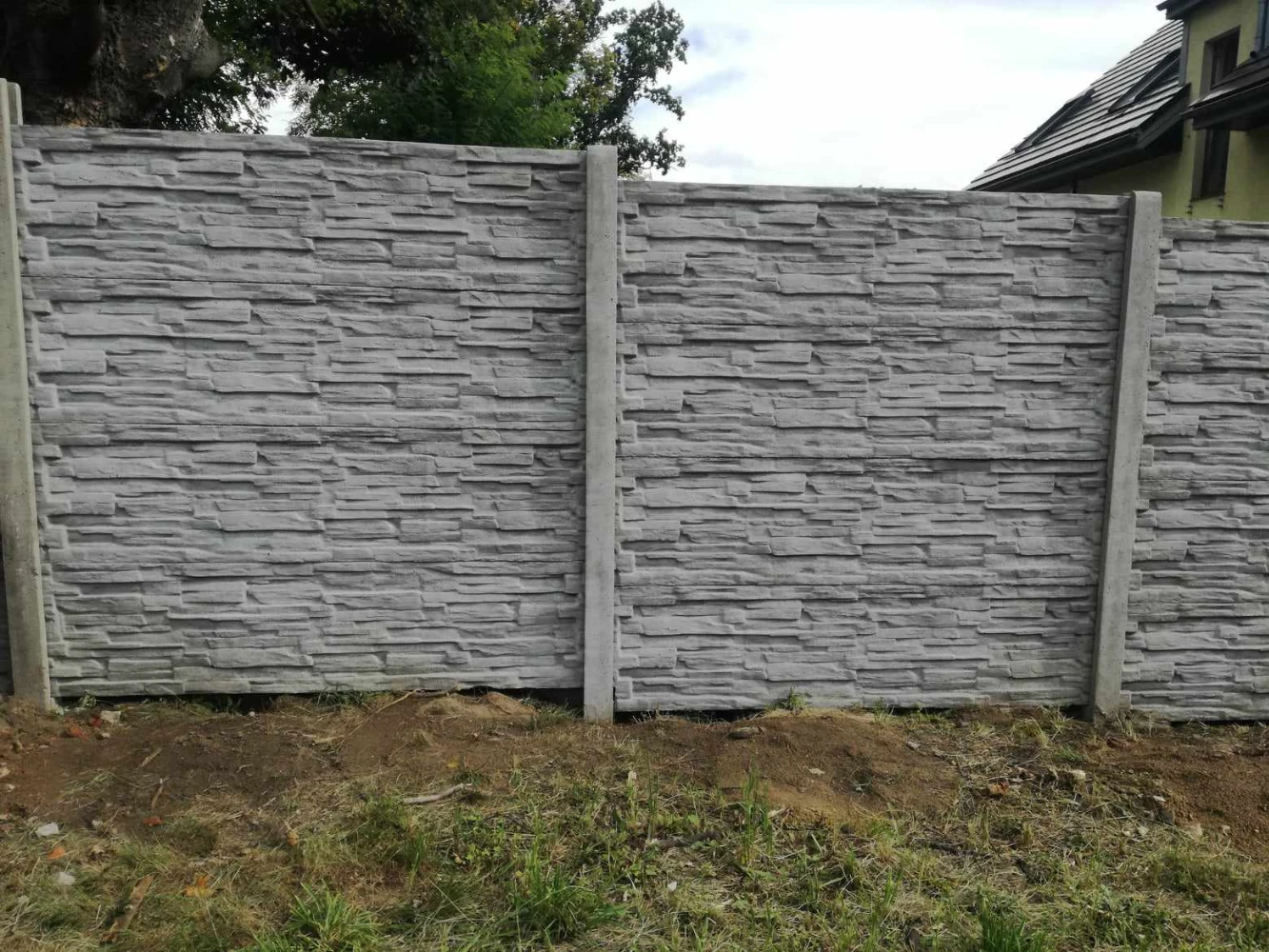 Zdjęcie - Ogrodzenia betonowe wzór piaskowiec